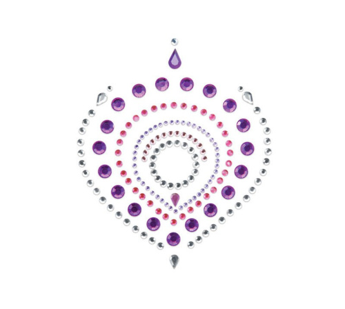 Bijoux Indiscrets Flamboyant - украшения для груди и бикини со стразами, (фиолетовый)