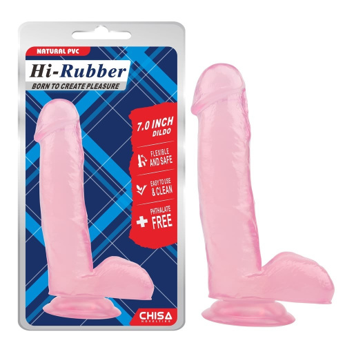 Chisa - 7.0 Inch Dildo - Фаллоимитатор, 17х3.6 см (розовый)