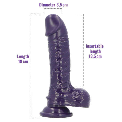 Фалоімітатор з ароматом ожини - Toyz4lovers Delicious Dildo Berries, 18 см - купити в Україні | Секс шоп SEX-SHOP.ua