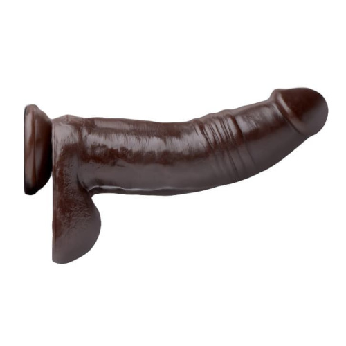Tom of Finland Break Time Realistic Dildo - Огромный фаллоимитатор, 24,1х6,3 см (коричневый)