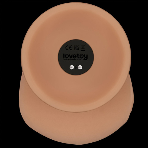 Реалістичний вібратор LoveToy Vibrating Power Basics Cock, 20 см