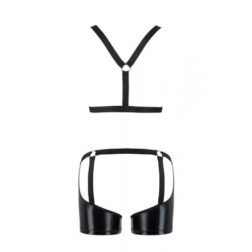 Passion - 047 SET ARON black - Сексуальний чоловічий комплект, XXL/XXXL - купити в Києві, Україні