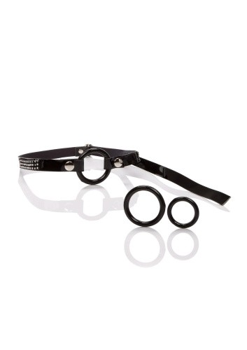CalExotics Bound By Diamonds Open Ring Gag - Кляп кольцо со сменными кольцами