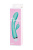 Toyfa Flovetta Iris - Нежный вибратор с клиторальным стимулятором, 22х3.4 см (мятный)