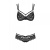 Obsessive 860-SET-3 set - Кружевной комплект: бюстгальтер и стринги, S/M (чёрный)
