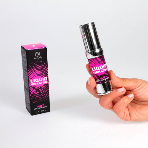 Жидкий вибратор Secret Play Liquid Vibrator Hot, 15 мл (клубника)