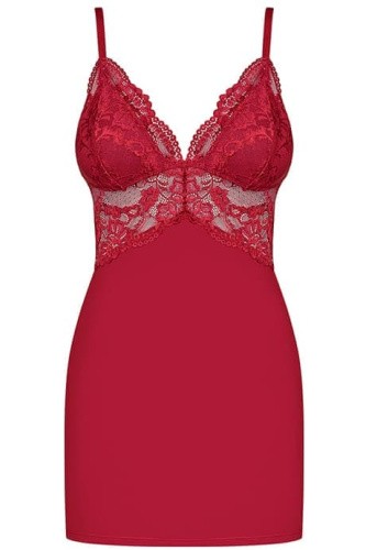 Обтягивающая сорочка Obsessive 810-CHE-3 chemise (L/XL)