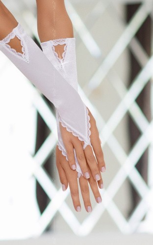 SoftLine - Gloves 7710 - Перчатки эротические, S-L (белый)