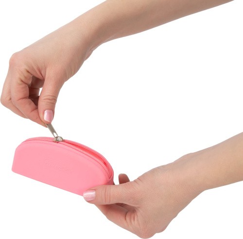 PowerBullet - Silicone Zippered Bag Pink - сумка для зберігання секс-іграшок (рожевий) - купити в Києві, Україні