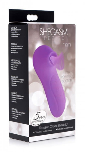 Shegasm Petite Focused Clitoral Stimulator - Вакуумный стимулятор клитора, 11.6х3.7 см