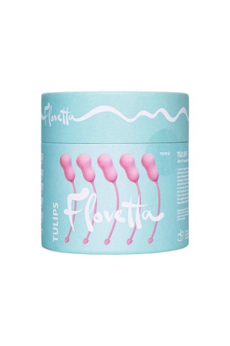 Flovetta By Toyfa Tulips - Набор вагинальных шариков, 5 шт (розовый)