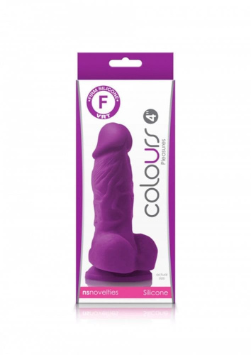 NS Novelties Colours Pleasures 4 фаллоимитатор, 9.7х3.5 см. (пурпурный)