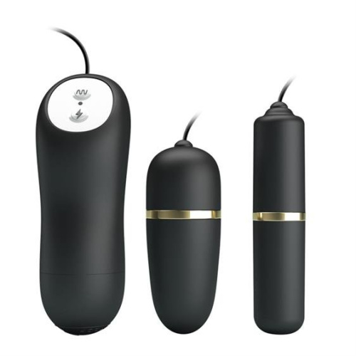 LyBaile - Pretty Love Electric Stimulation Double Vibro Bullet - Игрушки с вибрацией и электростимуляцией