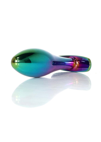 Анальная пробка с камнем B-Series Jewellery Multicolour Plug Pink, M