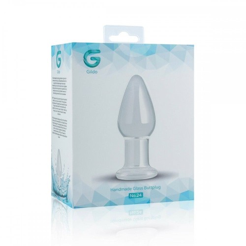 Gildo Glass Buttplug No. 24 стеклянная анальная пробка, 9.9х3.9 см