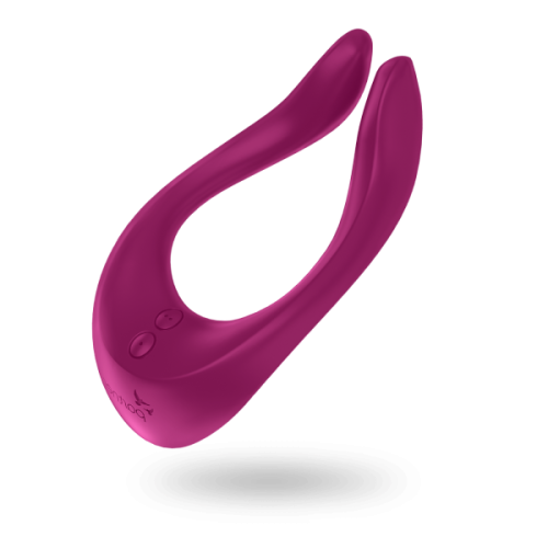 Satisfyer Partner Multifun 2 - многофункциональный вибратор для пар, 13х7х3.5 см (пурпурный)