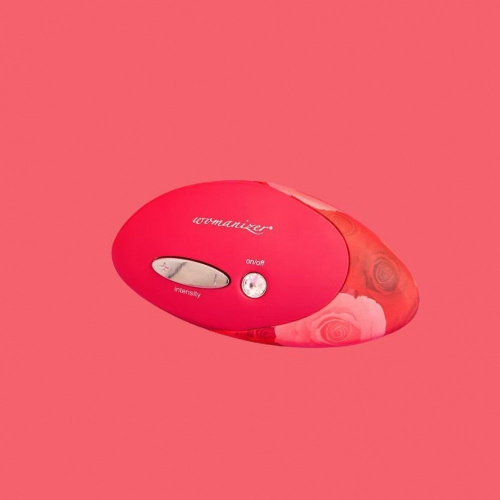Womanizer W-500 Red/Rose - Клиторальный стимулятор, 12 см (розовый)
