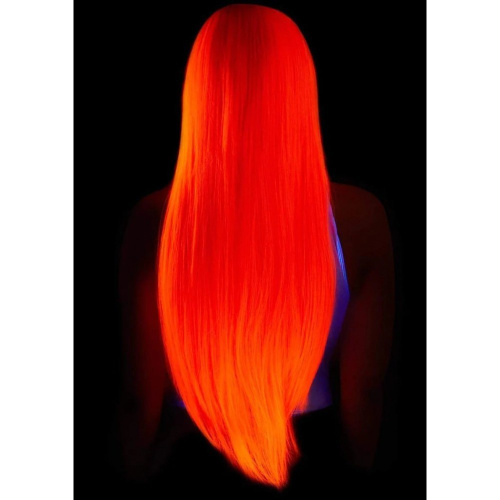 Leg Avenue - Long straight center part wig - Длинный парик (неоновый розовый)