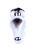 Boss Jewellery Silver Butt Plug Black - Анальна пробка з кристалом, 9,3х3 см (чорний) - купити в Києві, Україні