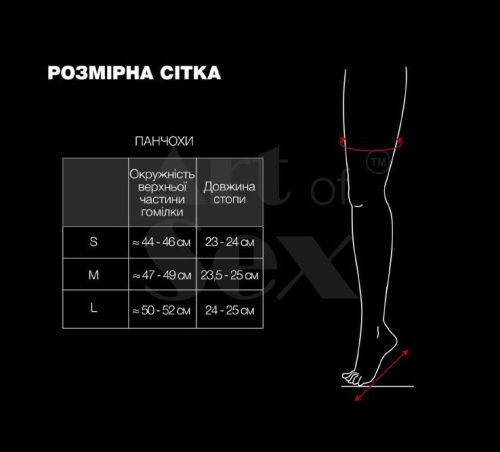 Лакированные чулки со шнуровкой  Art of Sex - Mistress с эффектом голограммы, L