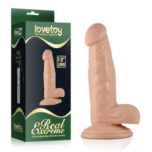 7" Real Extreme Dildo Flesh - Фаллоимитатор, 17.5 (телесный)