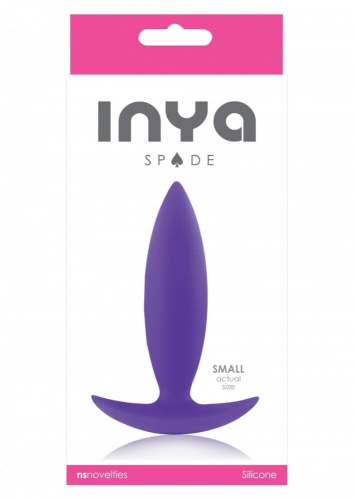 Ns Novelties Inya Spades Small анальная пробка, 10х2.5 см (фиолетовый)