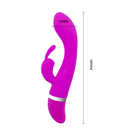 Pretty Love Freda Vibrator - Многоскоростной вибратор-кролик, 18.9х3.4 см (фиолетовый)