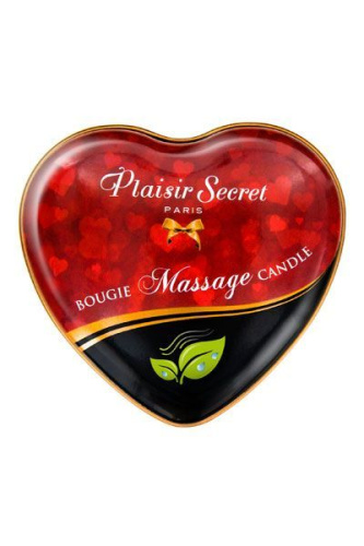 Plaisir Secret Natural - Масажна свічка-серце з нейтральним ароматом, 35 мл - купити в Києві, Україні