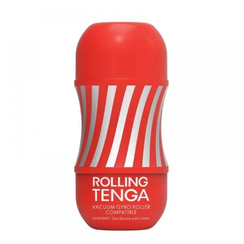 Tenga Rolling Tenga Gyro Roller Cup - Мастурбатор, 15.5х7.1 см (красный)