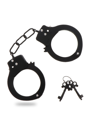 Toy Joy Rose Gold Fun Cuffs - Наручники металлические (чёрные)