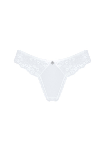 Obsessive Heavenlly panties - кружевные эротические трусики, M/L (белый)