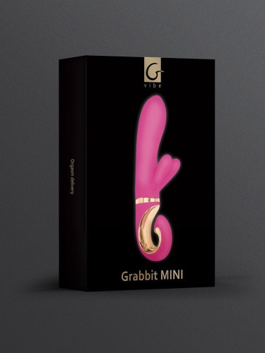 Мініатюрний вібратор-кролик Gvibe Grabbit Mini, 19х3.2 см - купити в Києві, Україні