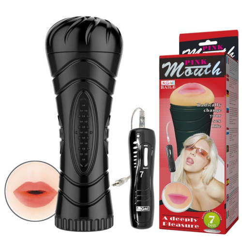 Мастурбатор ротик с вибрацией Baile Masturbator Cup, Vibration Mouth