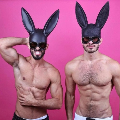 Leg Avenue - Glitter masquerade rabbit mask - Блискуча маска кролика (чорний) - купити в Києві, Україні