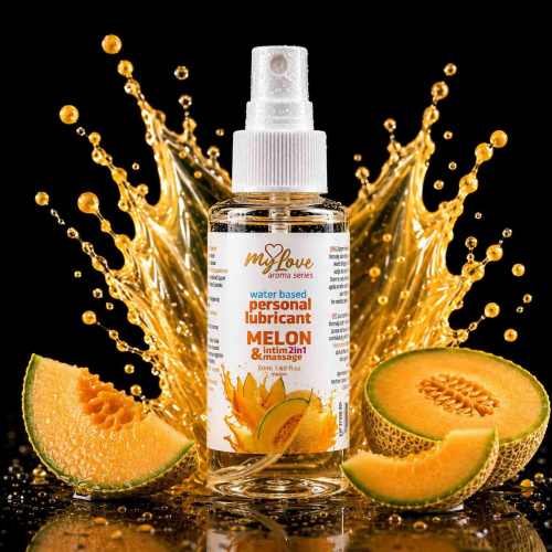 2в1 лубрикант и массажное масло - MyLove Aroma Series Intim&Massage Melon, 50 мл