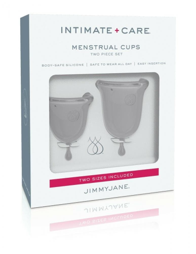 Jimmyjane Menstrual Cups - набор менструальных чаш, 14 мл и 21 мл (прозрачный)