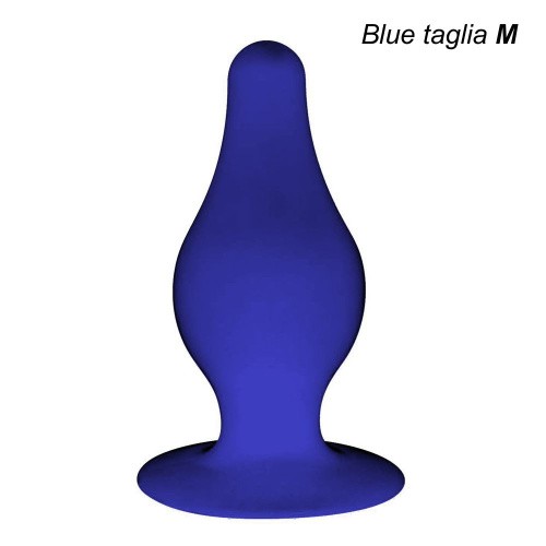 Orion SilexD Model 2 size M Blue - двухслойная анальная пробка Blue, 9.3х4 см (синий)