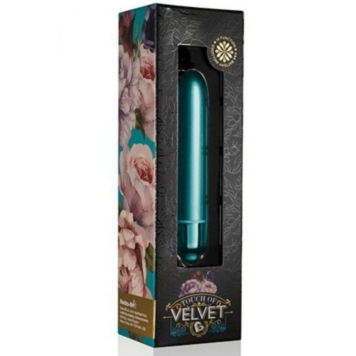 Rocks Off RO-90mm Touch of Velvet Peacock Petals - матова віброкуля, 9х1.6 см (зелений) - купити в Києві, Україні