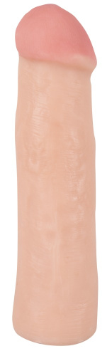 Orion Big White Penis Sleeve - Насадка на член, 22х4.2-4.8 см