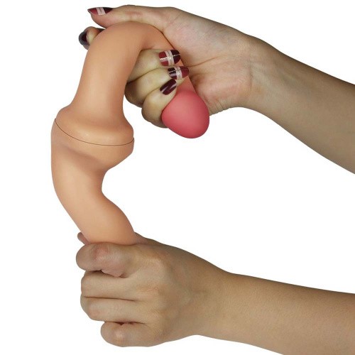 LoveToy Holy Dong Double-Ended Dildo Flesh 12.5 " - Двухсторонний фаллоимитатор, 31х3 см