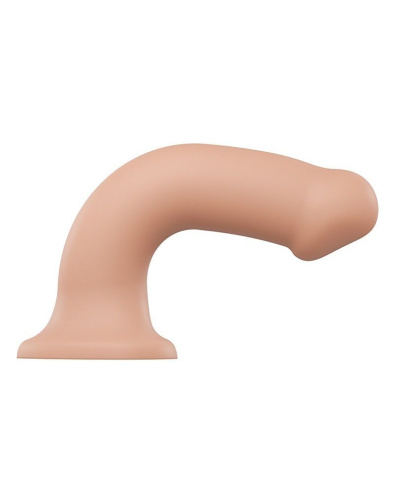 Strap-On-Me Dual Density Dildo, XL - Насадка для страпона гибкая, двухслойная, 20х4.5 см, (телесная)