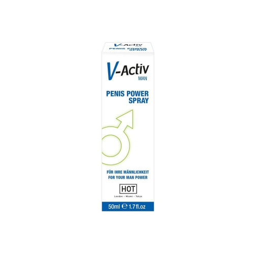 Hot V-Activ Penis Power Spray For Men - Спрей для эрекции, 50 мл