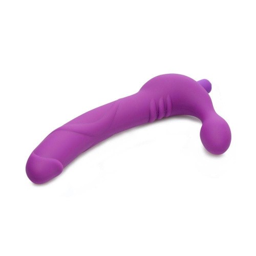 Royal Revolver Vibrating Strapless Silicone Strap On Dildo - Безремневой страпон с вибрацией, 24.7х3.8 см