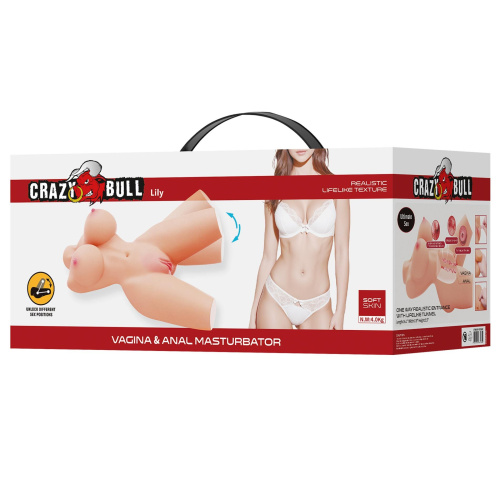 Мастурбатор торс Crazy Bull Lily - купити в Україні | Секс шоп SEX-SHOP.ua