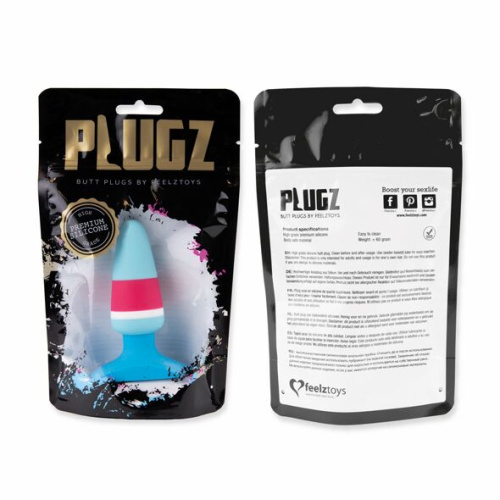 FeelzToys - Plugz Butt Plug Colors Nr. 1 - Анальная пробка, 7х3.2 см (голубой)