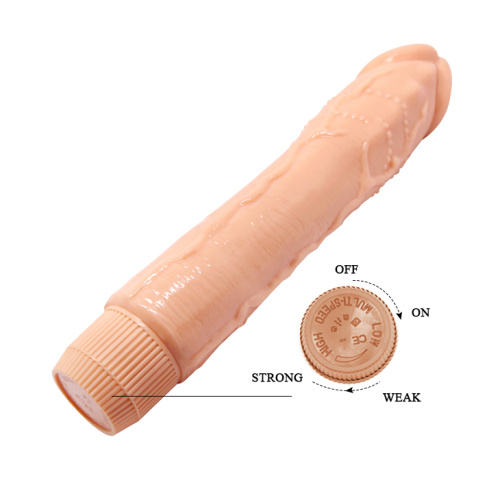 Baile Barbara Classic Jelly Vibe Flesh - Вибратор с реалистичной головкой, 24х4.3 см