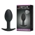 Pretty Love Silicone Anal Plug Black - Анальная пробка со смещенным центром тяжести, 8.4х3.2 см (черный)