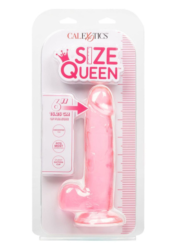 California Exotic Novelties Queen Size Dong 6 - Фаллоимитатор, 15.25х3.75 см (розовый)