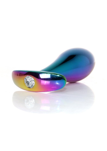 Анальная пробка с камнем B-Series Jewellery Multicolour Plug Clear, L