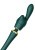 Zalo Kyro Wand мощный перезаряжаемый вибромассажер с 2 насадками, 29.1х5.35 см (зелёный)